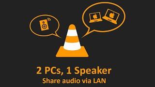 Stream audio via LAN (Local Area Network) - PC to PC - VLC Only