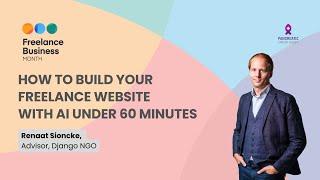 How to build your freelance website with AI under 60 minutes with Renaat Sioncke