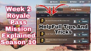 Pubg Season 10 Week 2 Royale Pass Mission Explained | Week 2 All RP Missions Pubg Season 10