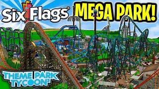 I Visited a SIX FLAGS Mega Park In Theme Park Tycoon 2! 