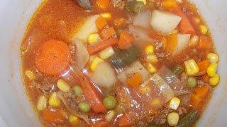 Beef Vegetable Soup - Quick & Easy - How to Make