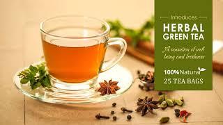 Taste our all natural Herbal Green  Tea