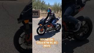 SOUND ON! 2023 KTM RC 8C REVS! #readytorace #ktm