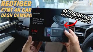 REDTIGER F7NT Touch Screen 4K Dash Cam Install and Quick look