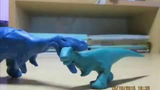 БОИ ДИНОЗАВРОВ!/Fights of the Dinosaurs (Анимация Пластилин)