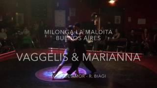 Vaggelis & Marianna - Loca de amor (Biagi) @ milonga Maldita - Buenos Aires