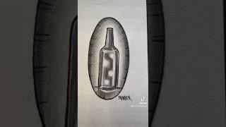 July Drawing Challenge Day 17 Glowing Bottle Ink Design #art #julydrawingchallenge #tattoodesign