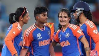 India women cricketer action