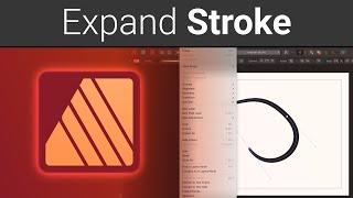 Expand Stroke into a Vector Shape in Affinity Publisher