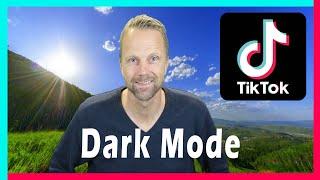 How to turn on Dark Mode on TikTok. Enable Dark Theme.