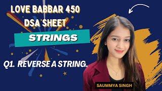 Reverse a String | Love Babbar 450 DSA Sheet | Question 1 | Python | DSA