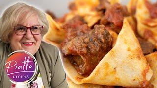 Italian Grandma Makes Wild Boar Ragu with Pappardelle  | PIATTO RECIPES Italian Cooking