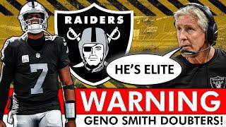 WARNING Geno Smith Doubters! The Raiders QB Is Going To Be ELITE & Here’s Why
