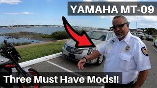 THREE Must Have Modifications For The Yamaha MT-09! - This Guy Was Awesome!