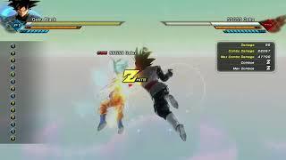 GOKU BLACK SNAP VANISH INFINITE COMBO!