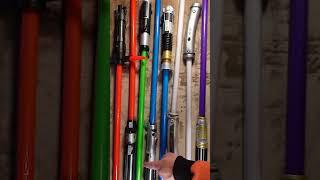 Quick comparison of Disney Store toy lightsabers (one by one)