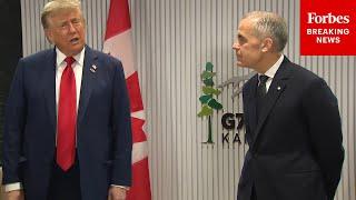 BREAKING NEWS: Trump Takes Several Questions From Reporters During Meeting With Canada's Carney | G7