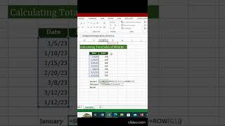 Month based Sum Formula Hack | excel tutorial | excel tutoring | excel tricks