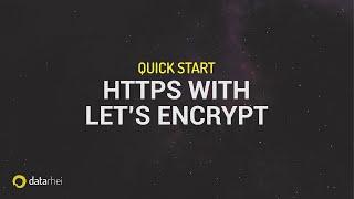 Schnellstart-Anleitung: HTTPS mit Let's Encrypt auf datarhei Restreamer kostenlos aktivieren