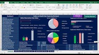 An Overview Tutorial for Automated Excel SHEQ Officer's Data Capturing Workbook #SHEQManagement