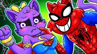 SUPERGIRL CATNAP Is Captured By CATNAP SPIDERMAN and Her Hands are Tied | Poppy Playtime 4 Animation