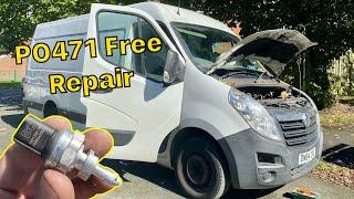 Vauxhall Movano Exhaust Pressure Fault P0471 Repair. Renault Master Common DPF Fault (FREE REPAIR)