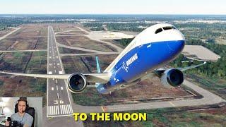 Requesting a MAX CLIMB TAKEOFF in the Boeing 787 (with ATC) - Microsoft Flight Simulator