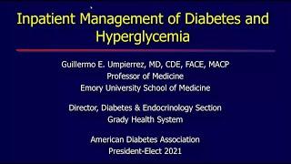 Management of Inpatient Diabetes and Hyperglycemia