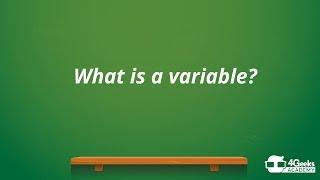 Understand what is a variable in programming/coding?