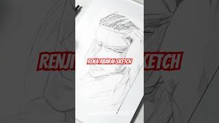 Renji Abarai Sketch #bleach #bleachanime #animedrawing #animeart #shorts