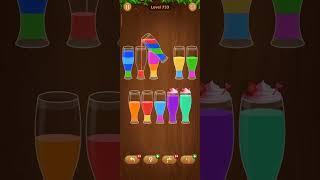 733 level Water sort - color sort game #gameshorts #watercolor #asmr #gameplay #shorts #play