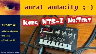 KORG NTS-1 Nu:Tekt Tutorial (stand-alone and as effect device) (English CC)