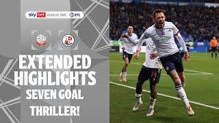 SEVEN GOAL THRILLER! | Bolton Wanderers v Crawley Town extended highlights