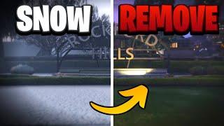 HOW TO EASILY REMOVE THE SNOW IN GTA ONLINE!