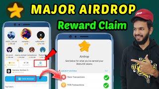 Major Airdrop  | Major Airdrop claim kaise kare | Major claim reward | Major Airdrop withdrawal 