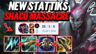 25 Kills in 23 Minutes - New Stattiks on Shaco! E3 [League of Legends] Full Gameplay -Infernal Shaco