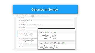 Some Calculus in Python's Sympy