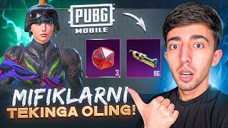  0 UC ga MIFIK va MATERIAL OLISH SIRI - PUBG MOBILE!!!