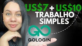 COMO GANHAR US$7 + BÔNUS DE US$10 COM GOLOGIN