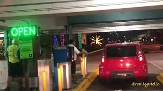 Florida man rams parking garage gate