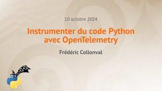 [Python Rennes] Services Python : serverless avec Chalice, monitoring avec OpenTelemetry