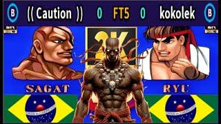 Street Fighter II: Champion Edition - (( Caution)) VS Kokolek - FT5