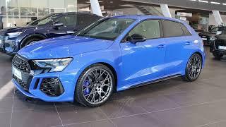 2023 Audi RS3 Performance edition 1/300  407PS in Nogaroblue | Start up| Revs | Exterior detail