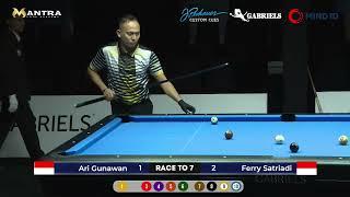 FERI S MANTRA  VS  ARI GUNAWAN  ( RACE TO 7 ) ( MANTRA 10 BALL INTERNATIONAL OPEN TOURNAMENT )