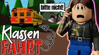 wir fahren auf KLASSENFAHRT  in BROOKHAVEN  (Achtung ) Roblox Roleplay Story RP DEUTSCH