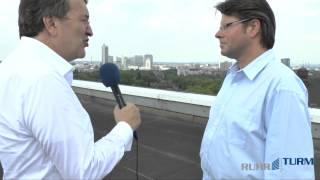 ruhrturm.tv, Blick vom Dach des Ruhrturms