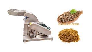 Spice Mill Coriander Seeds Hammer Mill Crusher Pulverizer Machine