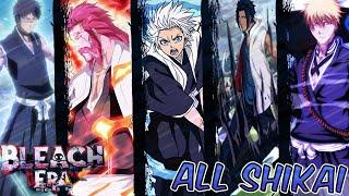 ALL SHIKAIS SHOWCASE IN BLEACH ERA | NEW BLEACH ROBLOX GAME