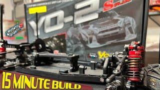 Building a Yokomo YD 2S Plus Drift Car in 15 Minutes - RWD RC Drift Car Kit Time-Lapse Build