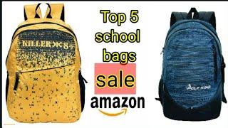 TOP 5 SCHOOL BAGS ON ( AMAZON SALE ) BY AMAZING SHOPPING